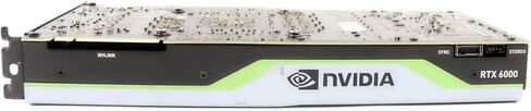 PNY NVIDIA Quadro RTX 6000 Graphic Card - 24 GB GDDR6 - Full-Height - 384 bit Bus Width - PCI Express 3.0 x16 - DisplayPort (Renewed) in Saudi Arabia