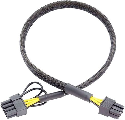 محول PCIe 6 Pin إلى 8 Pin لوحدات PSU CoolerMaster و Thermaltake مع منفذ 6Pin، 6P ذكر إلى 8 Pin (6+2) كابل PCI 30 سم (30 سم) in Saudi Arabia