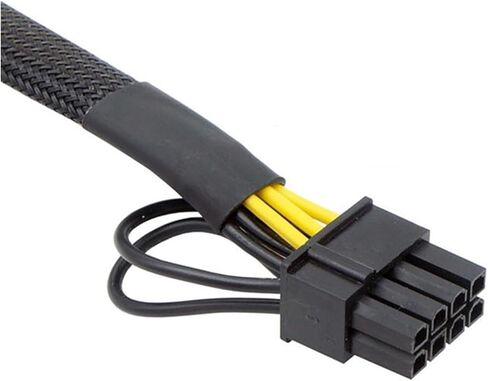 محول PCIe 6 Pin إلى 8 Pin لوحدات PSU CoolerMaster و Thermaltake مع منفذ 6Pin، 6P ذكر إلى 8 Pin (6+2) كابل PCI 30 سم (30 سم) in Saudi Arabia