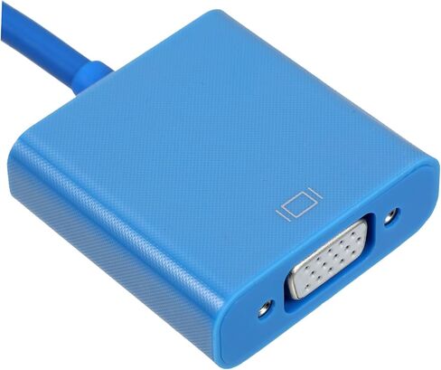 كابل محول USB إلى VGA، محول عرض فيديو خارجي أزرق لإعداد الشاشة المزدوجة، يدعم الكمبيوتر الشخصي، لا حاجة إلى طاقة خارجية، متوافق مع USB والمنافذ in Kuwait