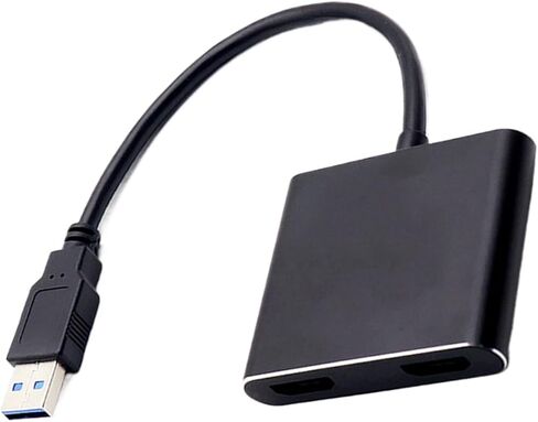 محول USB إلى HD - محول عرض USB - ناقل إشارة موصل التوصيل والتشغيل 1920X1080 للمنزل المكتبي والكمبيوتر المحمول والكمبيوتر المحمول in Kuwait