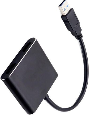 محول USB إلى HD - محول عرض USB - ناقل إشارة موصل التوصيل والتشغيل 1920X1080 للمنزل المكتبي والكمبيوتر المحمول والكمبيوتر المحمول in Kuwait