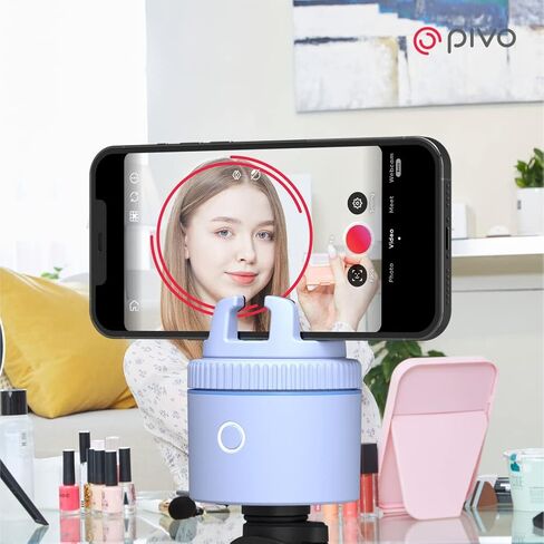حامل هاتف Pivo Equestrian Pod مستقل للتتبع التلقائي، متتبع الوجه والجسم والحصان، دوران 360 درجة، 6 سرعات، حامل لتسجيل الفيديو (أزرق) in Kuwait