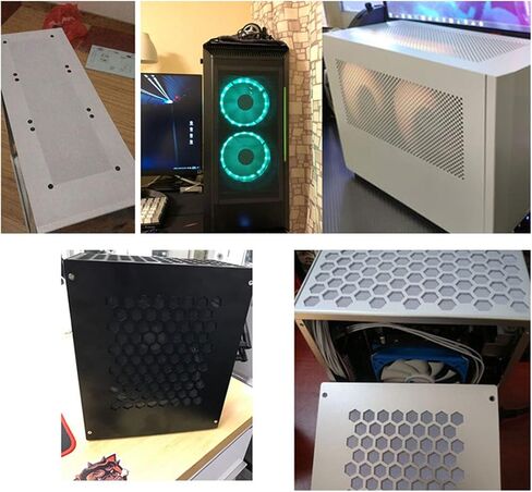 1PC PVC Fan Filter PC for Case Cuttable Computer Cover 30x100cm White in Saudi Arabia