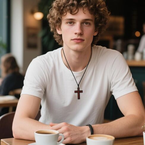Cross Necklace 925 Sterling Silver Cross Pendant Necklace Christian Jewelry Catholic Gift for Men Women in Saudi Arabia
