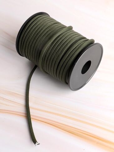 1000 LBS Paracord Rope 4MM Outdoor Survival Rope 12 Strand Parachute Cords for Camping, Hammock, Clothsline, Hiking, Fishing, Survival Braceletand Survival in Saudi Arabia