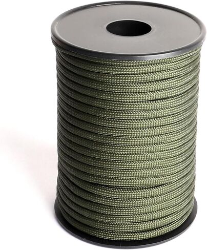 1000 LBS Paracord Rope 4MM Outdoor Survival Rope 12 Strand Parachute Cords for Camping, Hammock, Clothsline, Hiking, Fishing, Survival Braceletand Survival in Saudi Arabia