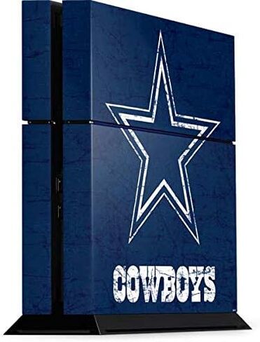 غلاف Skinit المخصص للألعاب متوافق مع وحدة تحكم PS4 - تصميم مرخص رسميًا من NFL Dallas Cowboys in Saudi Arabia