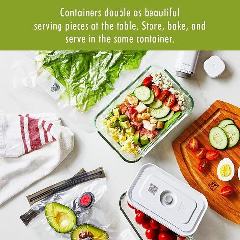 ZWILLING Fresh & Save 30-Piece Small Vacuum Sealer Bags, 1/2 Gallon Reusable Snack Bags, Meal Prep in Kuwait