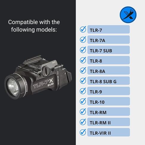 طقم براغي لـ StreamLight TLR-7، 7A، 7 SUB، 8، 8 SUB G، 9، 10، RM، وVIR II (برغي واحد رقم 4-40 و5 غسالات ملونة) in Kuwait