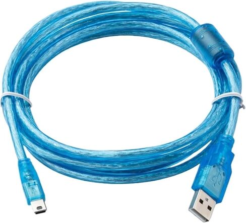 كابل برمجة USB-Q مناسب لسلسلة Q USB-Q06UDEH Q03UDE كابل تنزيل USB إلى منفذ صغير (USB-Q (أزرق)، 2 متر) in Kuwait