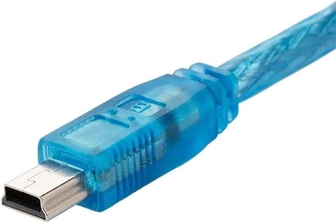 كابل برمجة USB-Q مناسب لسلسلة Q USB-Q06UDEH Q03UDE كابل تنزيل USB إلى منفذ صغير (USB-Q (أزرق)، 2 متر) in Kuwait