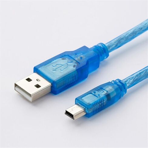 كابل برمجة USB-Q مناسب لسلسلة Q USB-Q06UDEH Q03UDE كابل تنزيل USB إلى منفذ صغير (USB-Q (أزرق)، 2 متر) in Kuwait