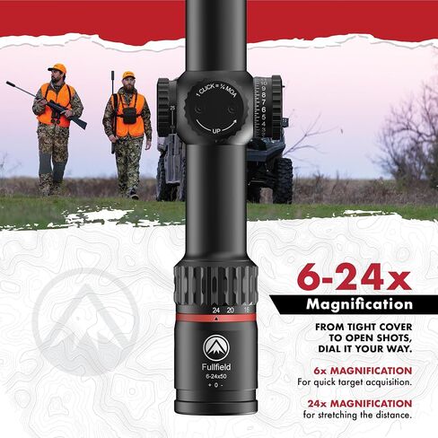 Burris Optics Fullfield 6-24x50mm Hunting RifleScopes, 30mm Tube, Ballistic E3 Reticle, Rear Focal Plane, Waterproof, Shockproof, Forever Warranty in Saudi Arabia