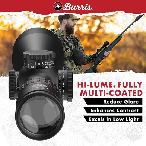 Burris Optics Fullfield 6-24x50mm Hunting RifleScopes, 30mm Tube, Ballistic E3 Reticle, Rear Focal Plane, Waterproof, Shockproof, Forever Warranty in Saudi Arabia