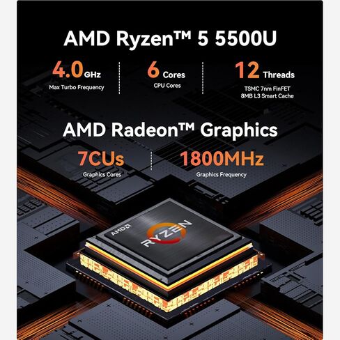 كمبيوتر صغير Beelink AI SER9 مع كمبيوتر صغير AMD Ryzen AI 9 HX 370 (12C/24T، حتى 5.1 جيجاهرتز)، 32 جيجابايت LPDDR5X 1 تيرابايت PCIe4.0 x4 SSD، AI PC 4K UHD شاشة ثلاثية HDMI/DP1.4/USB4/MIC/ مكبرات الصوت/واي فاي 6/BT5.2/2.5 جيجابت في الثانية in Kuwait