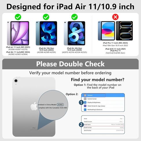حافظة FUWANG Touch لجهاز iPad Air 11 بوصة & Air 5th الجيل الرابع مع لوحة مفاتيح - تدعم فقط 180 لوحة مفاتيح بإضاءة خلفية قابلة للطي مع لوحة تتبع متعددة اللمس لجهاز iPad Air 11 بوصة M3 M2/Air 5 Air 4th Gen in Kuwait