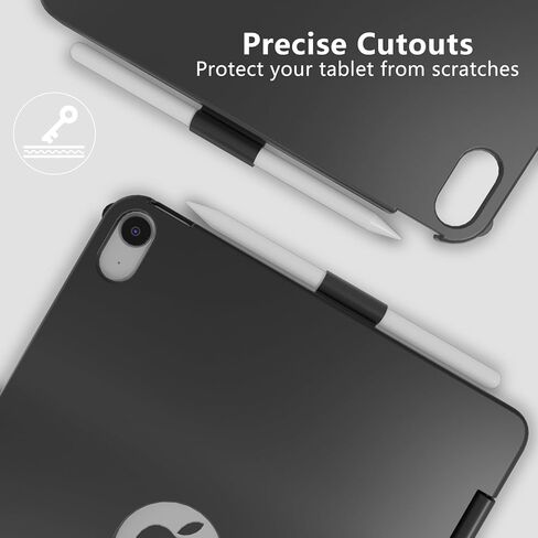 حافظة FUWANG Touch لجهاز iPad Air 11 بوصة & Air 5th الجيل الرابع مع لوحة مفاتيح - تدعم فقط 180 لوحة مفاتيح بإضاءة خلفية قابلة للطي مع لوحة تتبع متعددة اللمس لجهاز iPad Air 11 بوصة M3 M2/Air 5 Air 4th Gen in Kuwait