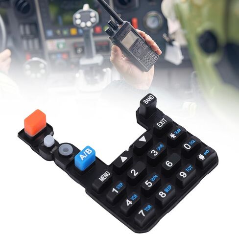 10PCS Numeric Keypad Keyboard for 5R 5RA 5RC 5RE Series Radio, Silicone Material, Two Way Radio Accessory, Repair or Replacement Parts in Saudi Arabia
