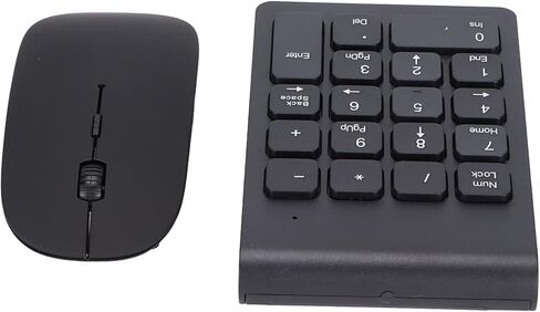 Dioche Plug and Play Number Pad Mouse Combo with 2.4GHz Wireless Technology and 1200 DPI Sensitivity for Home Office, Compatible with Multiple Operating Systems in Saudi Arabia