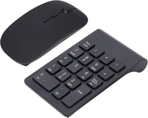 Dioche Plug and Play Number Pad Mouse Combo with 2.4GHz Wireless Technology and 1200 DPI Sensitivity for Home Office, Compatible with Multiple Operating Systems in Saudi Arabia