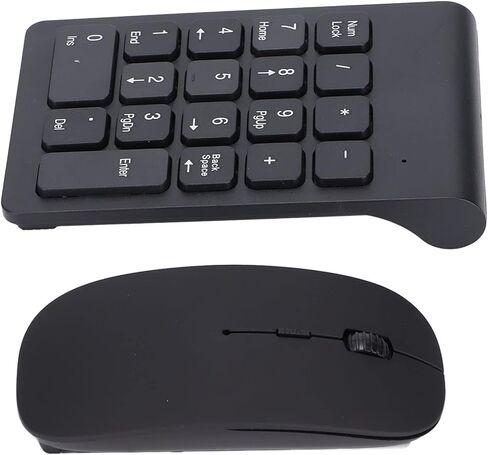 Dioche Plug and Play Number Pad Mouse Combo with 2.4GHz Wireless Technology and 1200 DPI Sensitivity for Home Office, Compatible with Multiple Operating Systems in Saudi Arabia