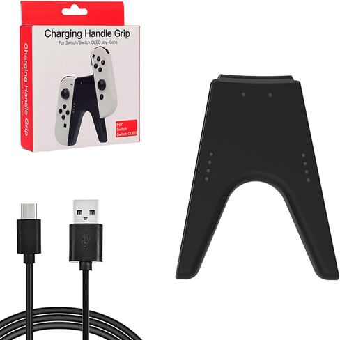 V Shape Charging Grip with Type-C Charging Cable for Switch Controller in Saudi Arabia