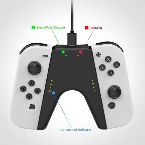 V Shape Charging Grip with Type-C Charging Cable for Switch Controller in Saudi Arabia