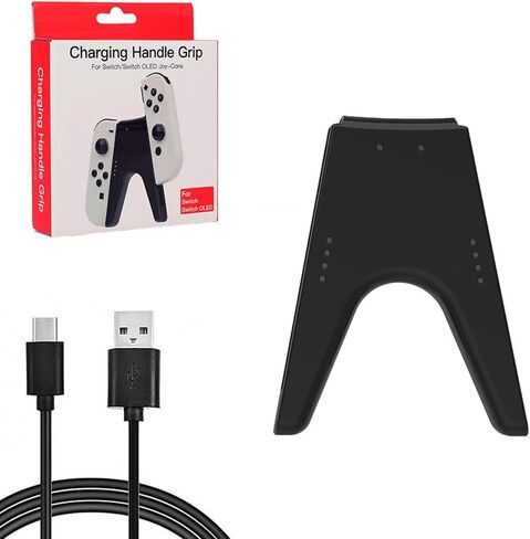 V Shape Charging Grip with Type-C Charging Cable for Switch Controller in Saudi Arabia