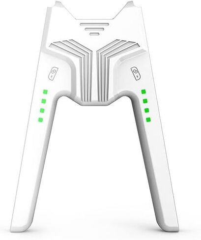Charging Grip for Joy Con Playing While Charging Charging Controller Grip with LED Indicator Type C for Nintendo Switch Joy Con (White-No Audio Jack) in Saudi Arabia
