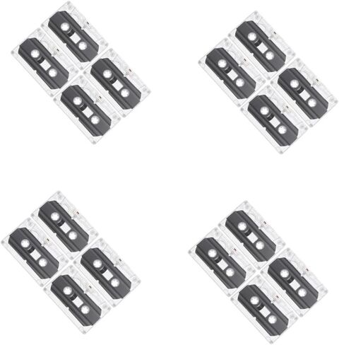 DOITOOL 16pcs Blank Audio Tapes Recordable Cassette Tapes for Music Lectures and DIY Projects Transparent Case for Easy Organization in Saudi Arabia