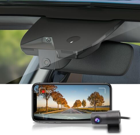 كاميرا Fitcamx الأمامية 2160P + الخلفية 1080P لسيارة Kia K5 2025 (الجزء رقم #L2500) LX LXS GT-Line EX GT، مظهر مصنع OEM، فيديو عالي الدقة ثنائي الاتجاه، WiFi & APP، تسجيل حلقة، مستشعر الجاذبية، سهل الضبط، بطاقة 128 جيجابايت in Kuwait