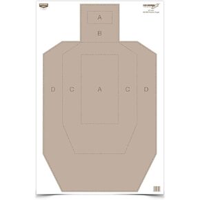 بيرشوود كيسي 23 بوصة × 35 بوصة Eze-Scorer IPSC ممارسة إطلاق النار على أهداف الورق الأبيض الرائعة للاستخدام الداخلي والخارجي in Saudi Arabia