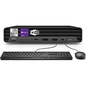 كمبيوتر مكتبي صغير HP EliteDesk 800 G6، معالج i5-10500 سداسي النواة، ذاكرة وصول عشوائي DDR4 سعة 16 جيجابايت، محرك أقراص SSD سعة 256 جيجابايت، لوحة مفاتيح وماوس، واي فاي، بلوتوث، نظام التشغيل Windows 11 Pro (متجدد) in Kuwait