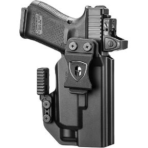 IWB Holster, Fit for Glock 17/19 Gen3-5 & 19X/ 44/45 & G34 Gen4-5 & MOS Version with WARRIORLAND MA1 or MA2 Mounted Only, Optic Cut, Right- /Left-Hand Option (Holster Only, MA1&MA2 Not inluded) in Saudi Arabia