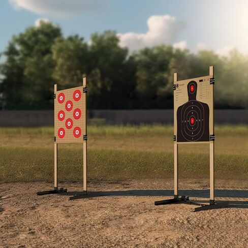 KNINE OUTDOORS Cardboard Target for Shooting Paper Shooting Targets Silhouette Targets for Shooting 13" X 16", Torso Paper Targets, Double-Sided, ISPC/USPSA/IDPA in Saudi Arabia