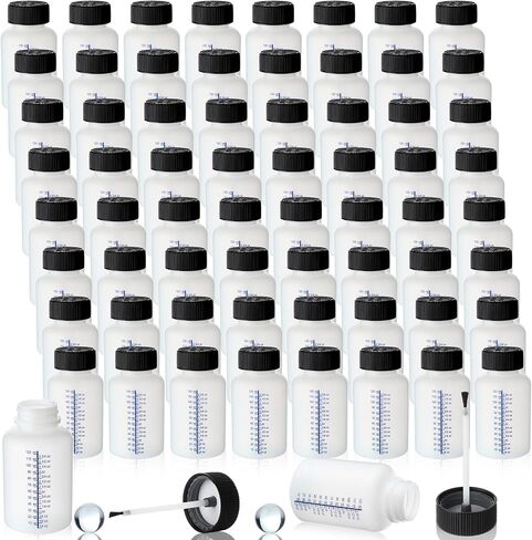 Honeydak 30 Pcs 5oz/150ml Paint Touch up Bottles Empty Touch up Bottle with Brush, Safe Lids, and Mixing Balls, Fluid Capacity Leftover Paint Container for Fix Chips, Scratches, Auto Car Repair in Saudi Arabia