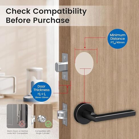 Video Smart Lock with Camera & Doorbell, 6-in-1 Keyless Entry Door Lock with Fingerprint, IP65 Waterproof, App Remote, Built-in WiFi Smart Deadbolt for Front Door (6-in-1 Intelligent Door Lock) in Saudi Arabia