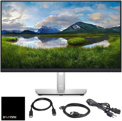 Dell P2425H 24" Full HD IPS Monitor – 1080p, 16:9, DisplayPort & USB 3.0 Cables – Latest Model – Boomph's Comprehensive Ultimate Performance Cloth Solution for Your Workspace in Saudi Arabia