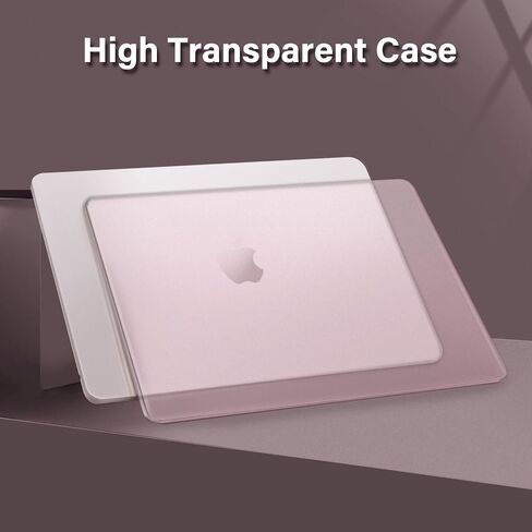 حافظة MOSISO متوافقة مع جهاز MacBook Air 13 بوصة 2025 2024 2023 2022 M4 A3240 M3 A3113 M2 A2681، حافظة صلبة ذات لون طبيعي أصلي رفيع للغاية ولوحة مفاتيح لجهاز MacBook Air 13.6 بوصة، شفاف منتصف الليل in Saudi Arabia