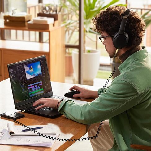 كابل صوت بديل متوافق مع سماعات Marshall Action II Stanmore II Stockwell Woburn II اللاسلكية 3.5 مم ذكر إلى ذكر سلك جاك ستيريو 2 قدم (أسود) in Kuwait