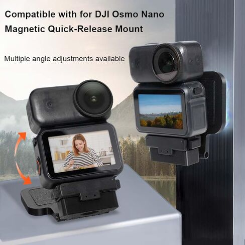 Magnetic Mount Stand for DJI Osmo Nano, Expansion Adapter Magnet Suction Backplate Base, Magnetic Backplate Stand Bracket Camera for DJI Osmo Accessories (Magnetic Backplate Mount) in Saudi Arabia