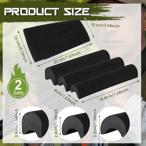 Gueevin 8 Pcs Comb Raising Kit, Include 6 Black EVA Foam Non Slip Cheek Gun Rifle Risers and 2 Rubber Adjustable Gun Stock Cheek Rest Pads for Rifle Shooting Improve Accuracy Reduce Recoil Accessories in Saudi Arabia