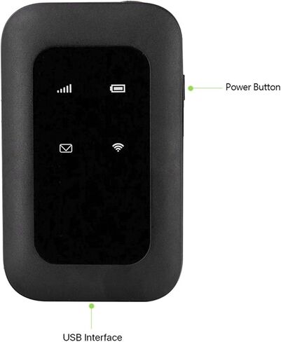VBESTLIFE 4G LTE Mobile WiFi Router with SIM Card Slot, Unlocked 150Mbps Portable Hotspot Device for Travel, Wireless Internet Modem, 2100mAh in Saudi Arabia