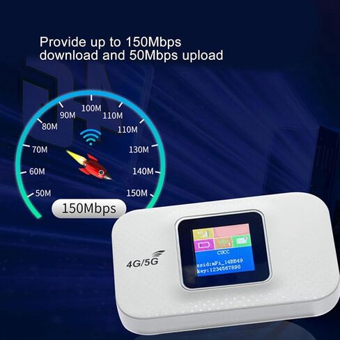 VBESTLIFE 4G LTE Mobile WiFi Router with SIM Card Slot, Unlocked 150Mbps Portable Travel Hotspot Device, Wireless Internet Modem, 3000mAh, 10 Users in Saudi Arabia