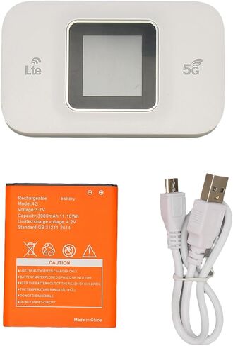 راوتر واي فاي متنقل 4G LTE من VBESTLIFE مع فتحة لبطاقة SIM، جهاز نقطة اتصال محمول للسفر بسرعة 300 ميجابت في الثانية، مودم إنترنت لاسلكي لـ 10 مستخدمين، 3000 مللي أمبير في الساعة in Saudi Arabia