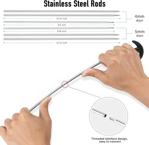 Universal Gun Cleaning Kit, Gun Brushes for Handgun Pistol Shotgun Rifle, Steel Brass Rods Cleaning Rope Brass Jags Accessories with Zipper Case (Available in 22-Piece and 45-Piece Sets) in Kuwait