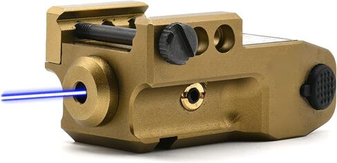 HiLight Tactical Stealth Series - Blue Laser with Tan or Black Body - Military Grade Aluminum, Rechargeable Battery, Rail Mount, Fits Subcompact, Compact, and Full Size Glock, Sig, S&W SS10B in Saudi Arabia