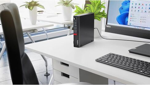 كمبيوتر مكتبي Lenovo ThinkCentre Mini Business، تصميم فائق الهدوء، دعم شاشة 4K مزدوجة، ذاكرة 16 جيجابايت، 512 جيجابايت PCIe SSD، معالج AMD ثنائي النواة، USB-C، Wi-Fi، RJ-45، بلوتوث، لوحة مفاتيح وماوس، Windows 11 Pro in Kuwait