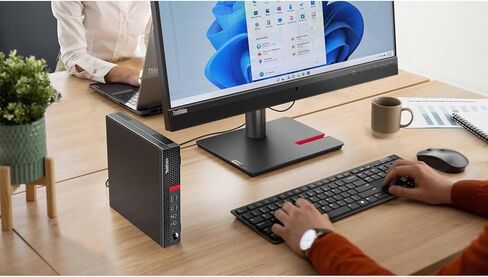 كمبيوتر مكتبي Lenovo ThinkCentre Mini Business، تصميم فائق الهدوء، دعم شاشة 4K مزدوجة، ذاكرة 16 جيجابايت، 512 جيجابايت PCIe SSD، معالج AMD ثنائي النواة، USB-C، Wi-Fi، RJ-45، بلوتوث، لوحة مفاتيح وماوس، Windows 11 Pro in Kuwait